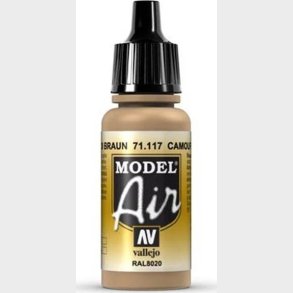 Vallejo - Model Air - Camouflage Brown Mat - 17 Ml - 71117