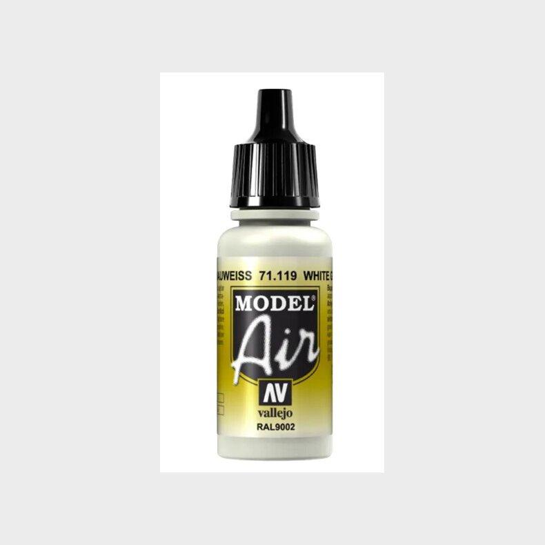 Vallejo - Model Air - White Grey Mat - 17 Ml - 71119