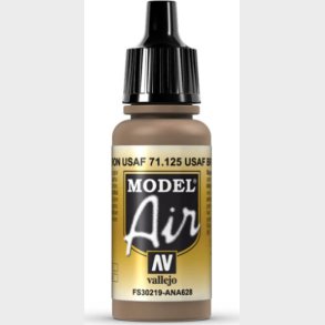 Vallejo - Model Air - Usaf Brown Mat - 17 Ml - 71125
