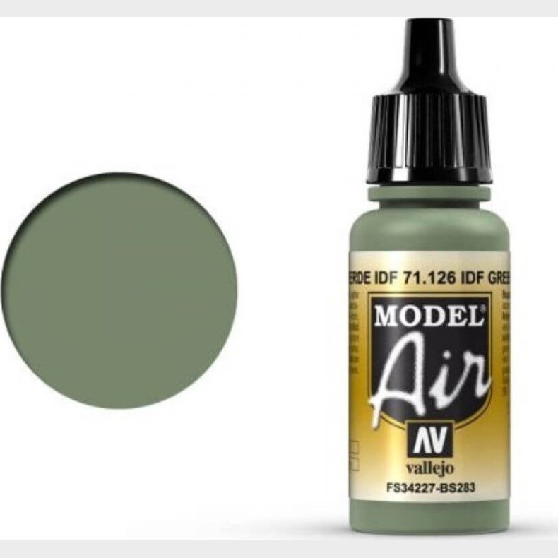 Vallejo - Model Air - Idf Green Mat - 17 Ml - 71126