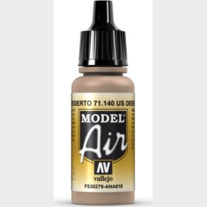 Vallejo - Model Air - Us Desert Sand Mat - 17 Ml - 71140