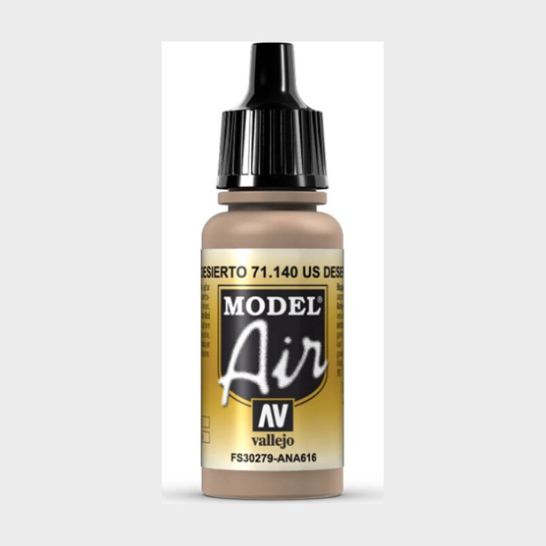 Vallejo - Model Air - Us Desert Sand Mat - 17 Ml - 71140