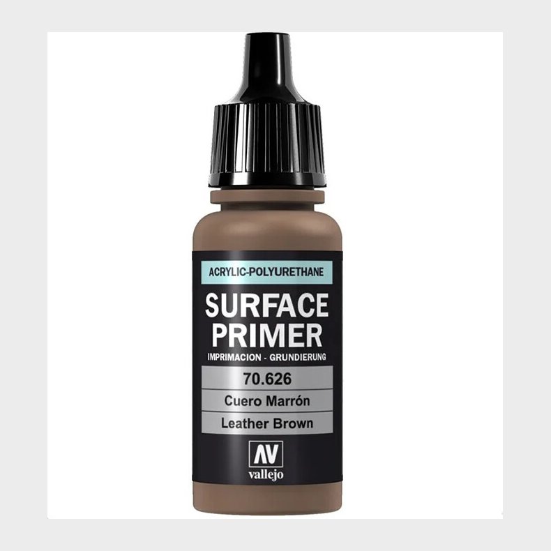 Vallejo - Surface Primer - Leather Brown - 17 Ml - 70626