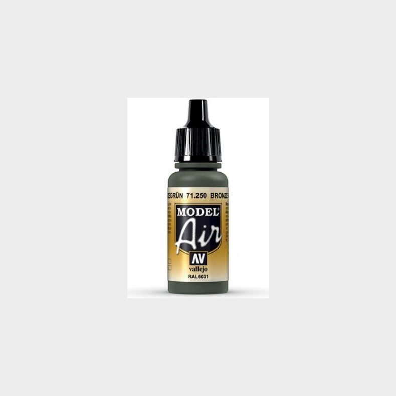 Vallejo - Model Air - Bronze Green Mat - 17 Ml - 71250