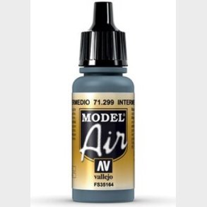 Vallejo - Model Air - Intermediate Blue Mat - 17 Ml - 71299