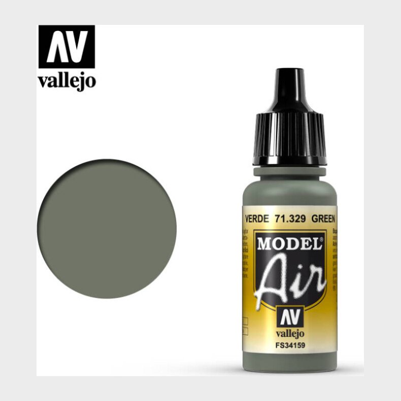 Vallejo - Model Air - Green Mat - 17 Ml - 71329