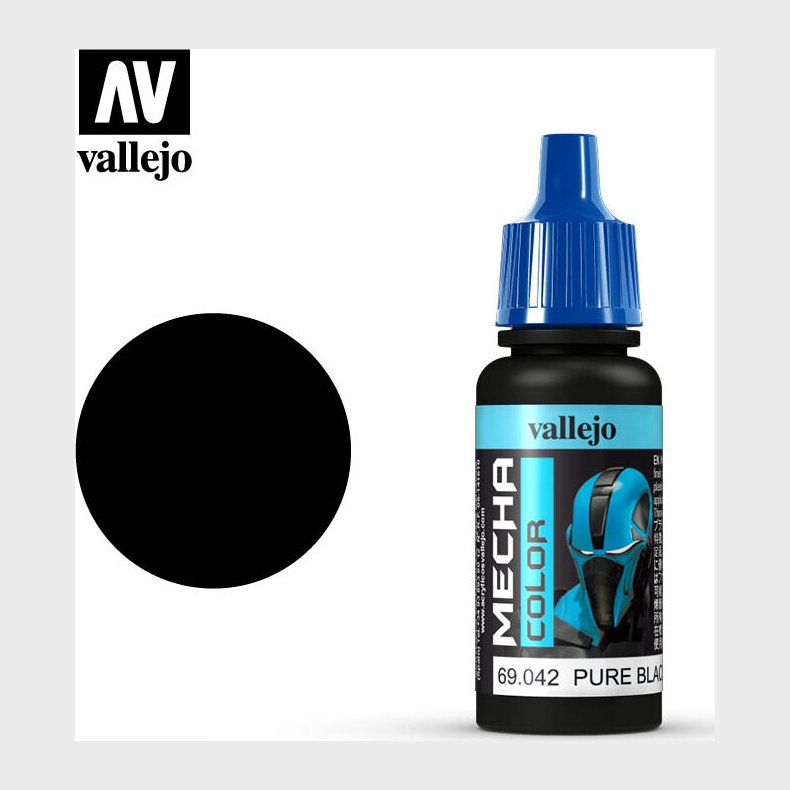 Vallejo - Mecha Color - Pure Black - 17 Ml - 69042