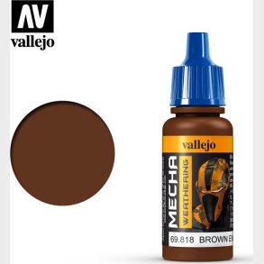 Vallejo - Mecha Weathering - Brown Engine Soot Mat - 17 Ml - 69818