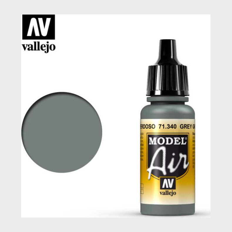 Vallejo - Model Air - Grey Green Mat - 17 Ml - 71340