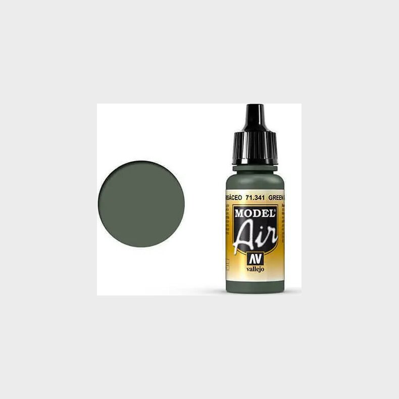Vallejo - Model Air - Green Grey Mat - 17 Ml - 71341