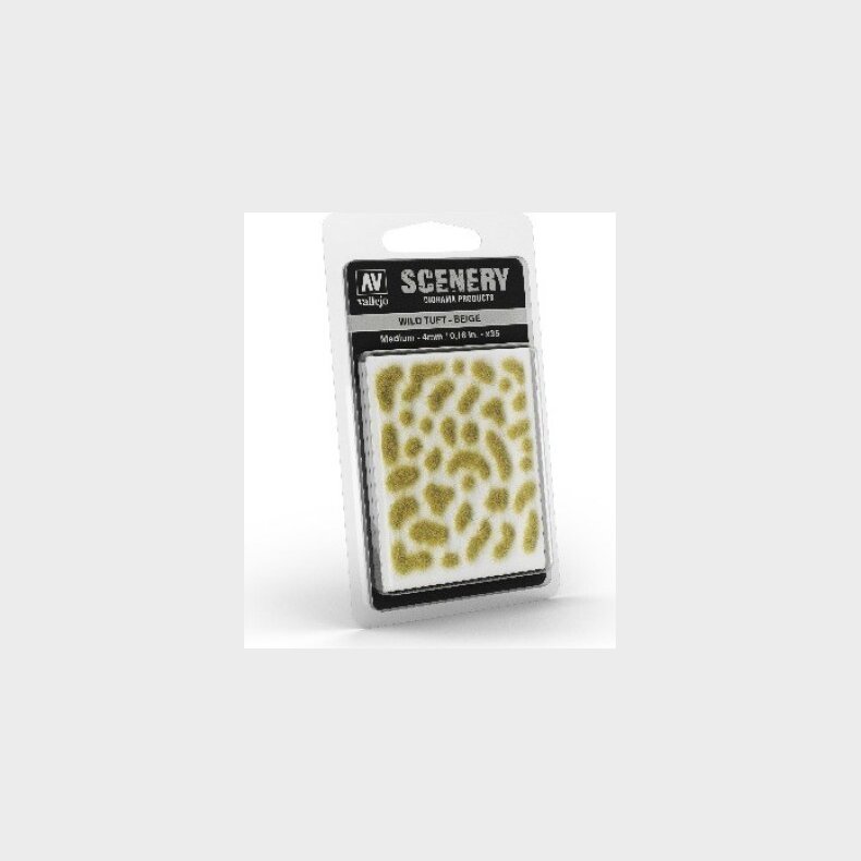 Vallejo - Scenery - Wild Tuft - Beige - 4 Mm - Sc408