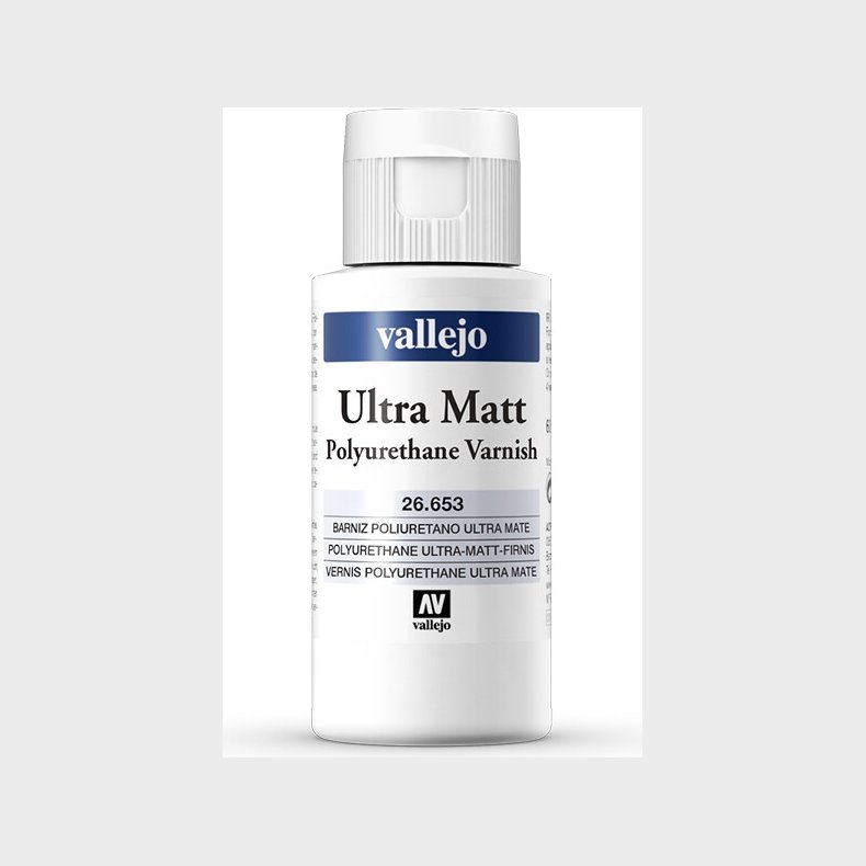 Vallejo - Ultra Matt Polyurethan Varnish - Polyurethan Lak - 60 Ml - 26653
