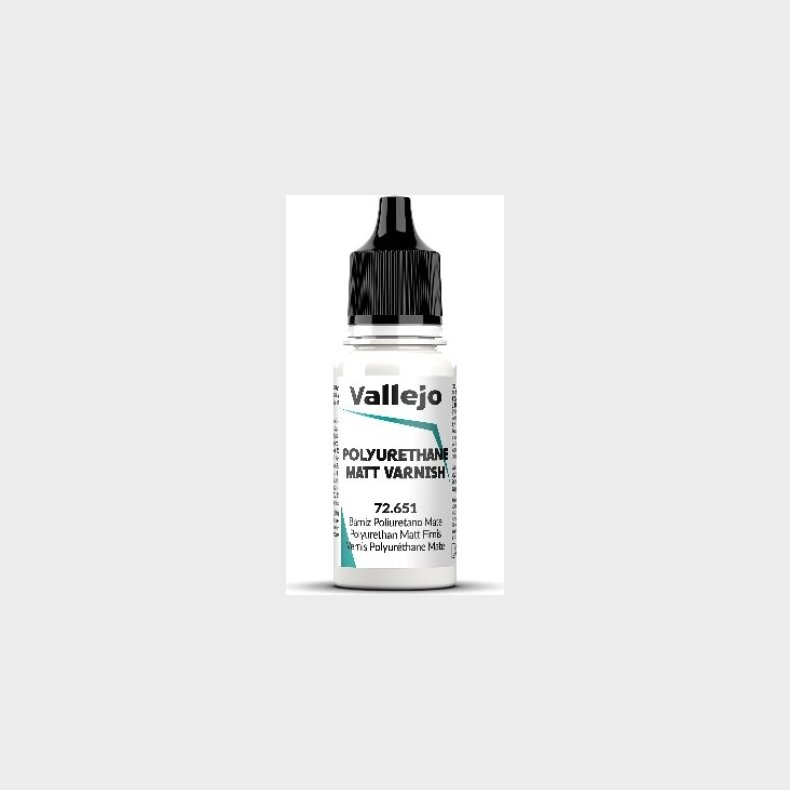 Vallejo - Polyurethane Matt Varnish - Polyurethan Lak - 18 Ml - 72651