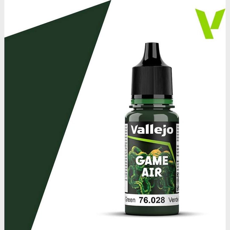 Vallejo - Game Air - Dark Green Mat - 18 Ml - 76028