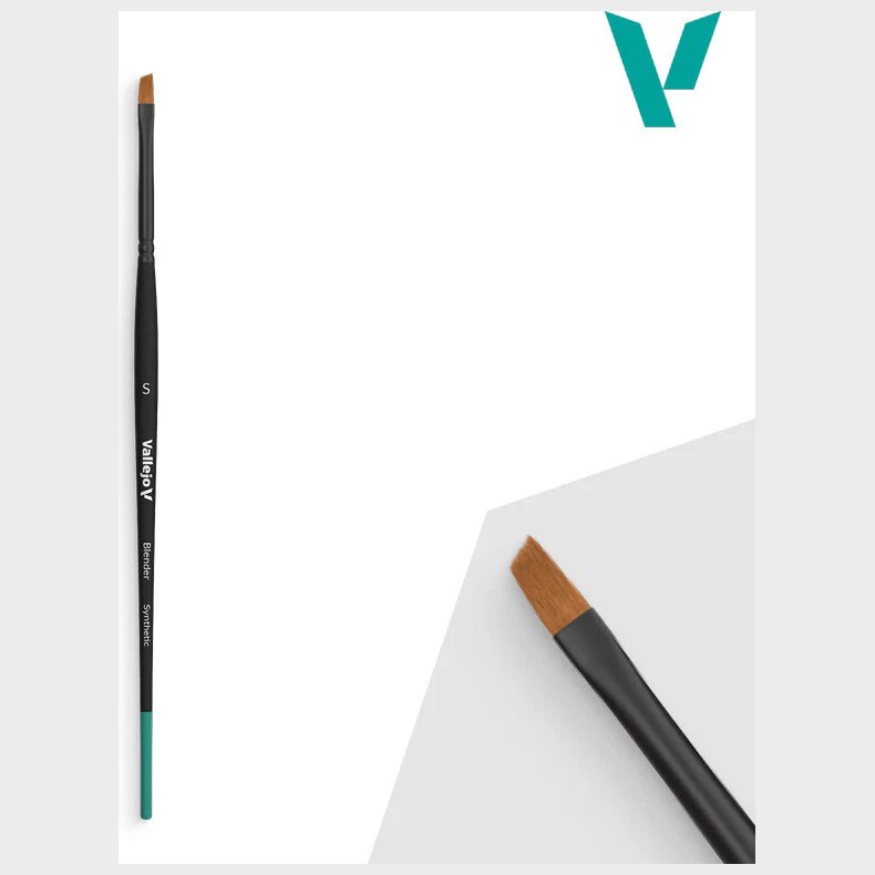 Vallejo - Pensel - Flad Vinklet Syntetiske Hr - Lille