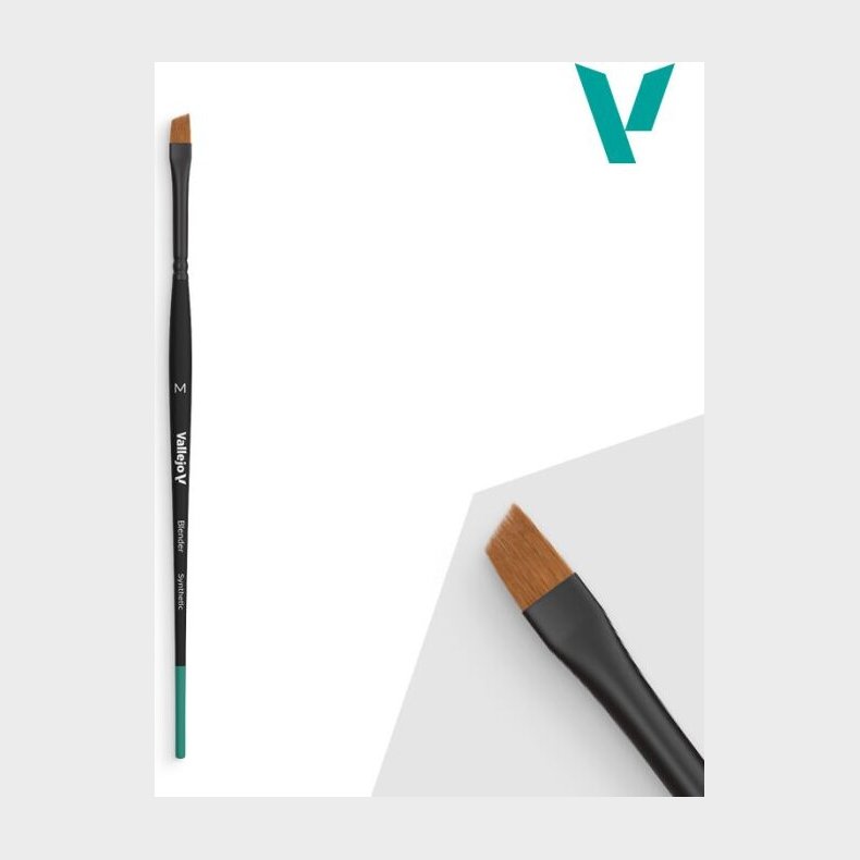 Vallejo - Pensel - Vinklet Syntetiske Hr - Medium