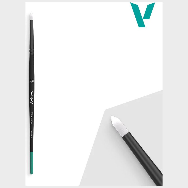 Vallejo - Pensel - Rund Forvitring Syntetisk - Lille