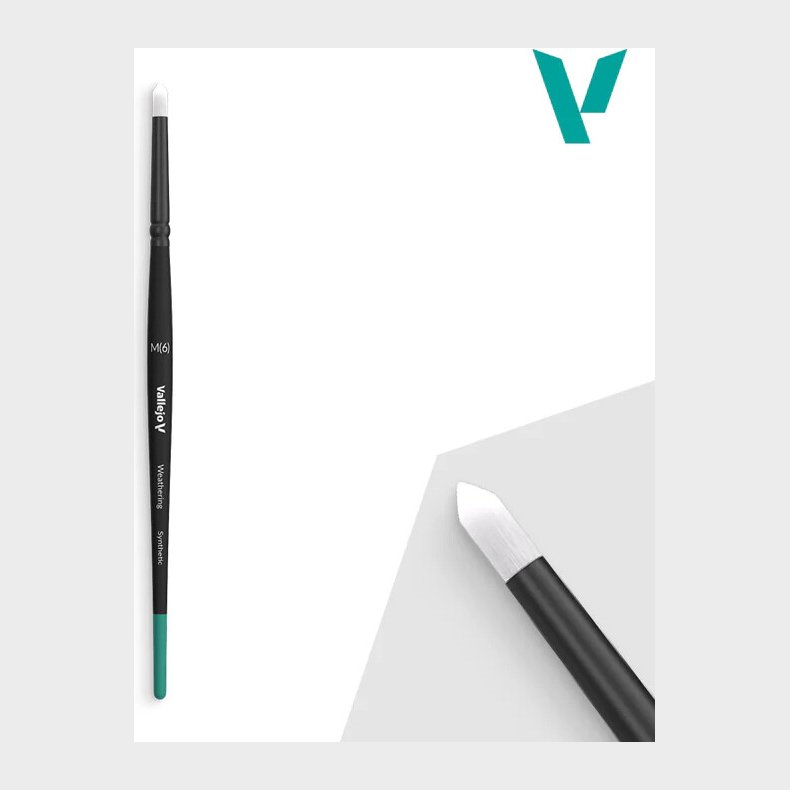 Vallejo - Pensel - Rund Forvitring Syntetisk - Medium