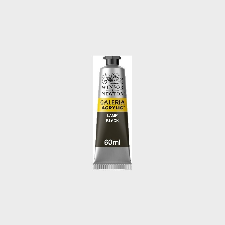 Winsor &amp; Newton - Galeria Akrylmaling - Lampe Sort 60 Ml