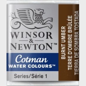Winsor & Newton - Cotman Water Colours - 1/2 Pan Burnt Umber 076