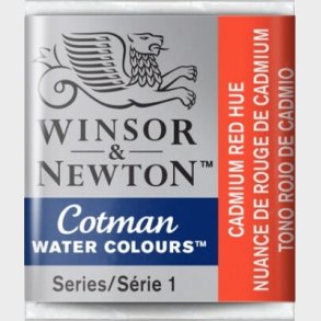 Winsor & Newton - Cotman Watercolour - 1/2 Pan - Cadmium Rd