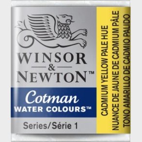 Winsor & Newton - Cotman Watercolour - 1/2 Pan - Cadmium Gul Bleg