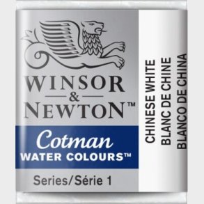 Winsor & Newton - Cotman Watercolour - 1/2 Pan - Kinesisk Hvid