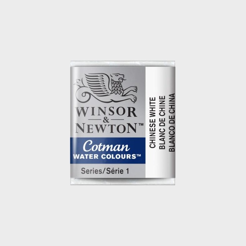 Winsor &amp; Newton - Cotman Watercolour - 1/2 Pan - Kinesisk Hvid