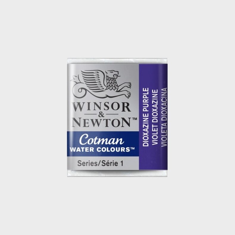 Winsor &amp; Newton - Cotman Watercolour - 1/2 Pan - Diox Violet