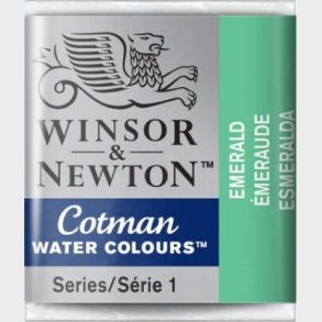 Winsor & Newton - Cotman Watercolour - 1/2 Pan - Smaragd Grn