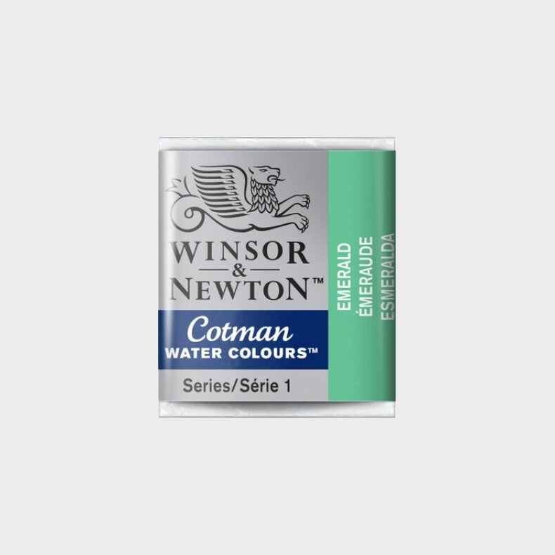 Winsor &amp; Newton - Cotman Watercolour - 1/2 Pan - Smaragd Grn