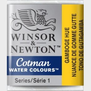 Winsor & Newton - Cotman Watercolour - 1/2 Pan - Gamboge Gul