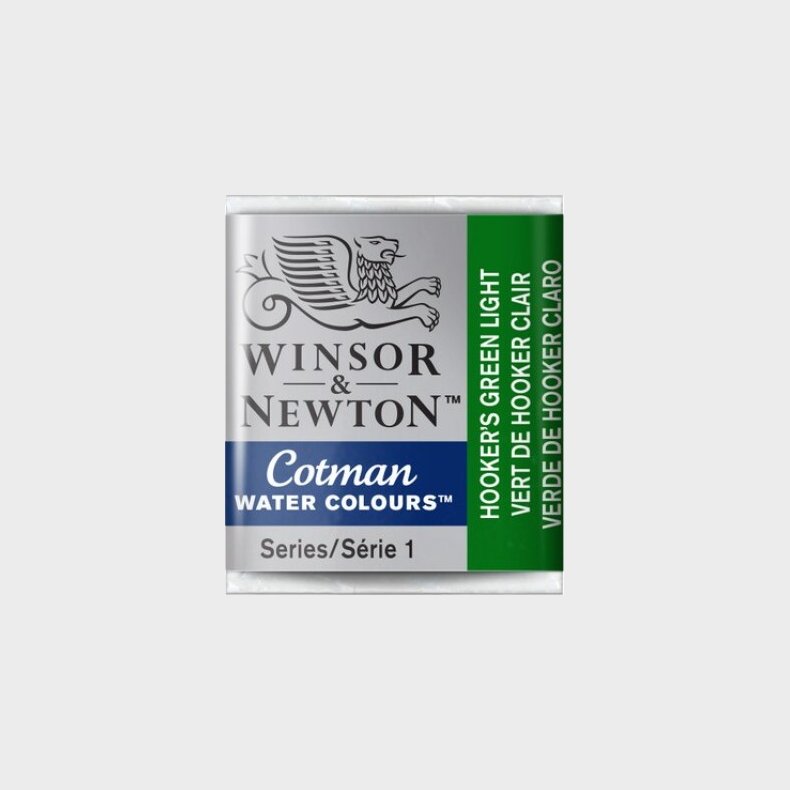Winsor &amp; Newton - Cotman Watercolour - 1/2 Pan - Hookers Grn Lys