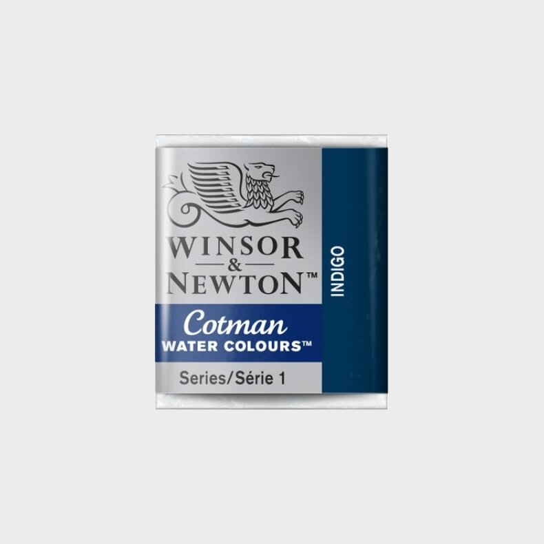 Winsor &amp; Newton - Cotman Watercolour - 1/2 Pan - Indigo Bl