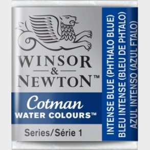 Winsor & Newton - Cotman Watercolour - 1/2 Pan - Intens Bl