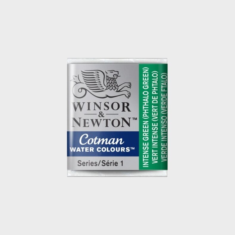 Winsor &amp; Newton - Cotman Watercolour - 1/2 Pan - Intens Grn