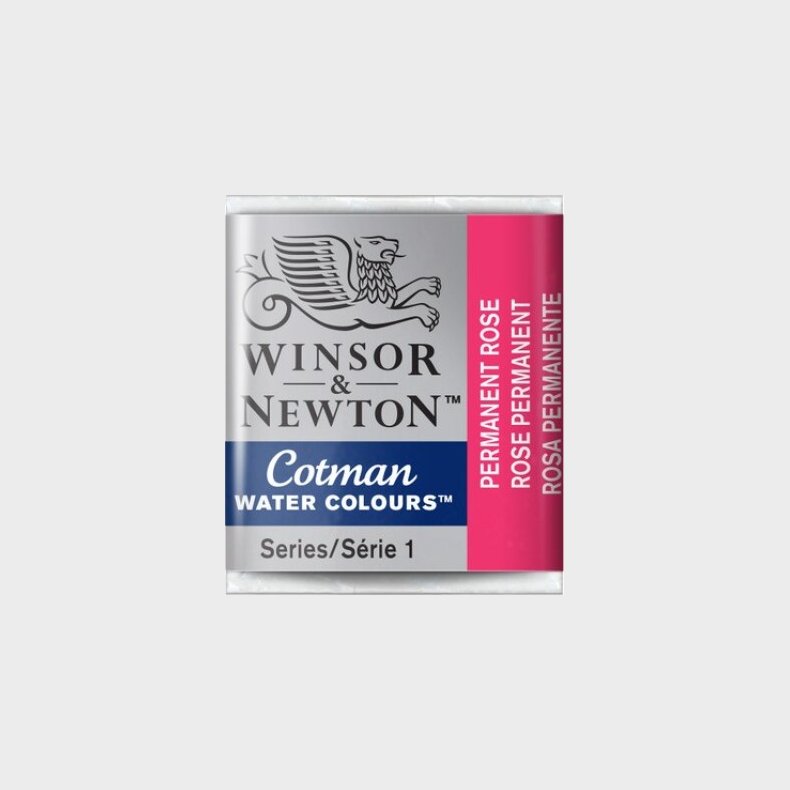 Winsor &amp; Newton - Cotman Watercolour - 1/2 Pan - Permanent Rose Pink