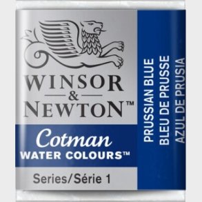 Winsor & Newton - Cotman Watercolour - 1/2 Pan - Preussisk Bl