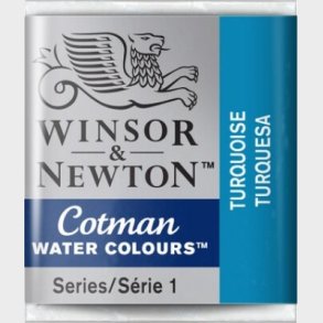 Winsor & Newton - Cotman Watercolour - 1/2 Pan - Turkisbl