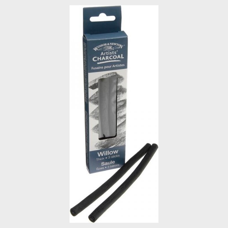 Winsor &amp; Newton - Tegnekul - Charcoal Willow Thick - 3 Stk.