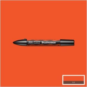 Winsor & Newton - Brush Marker Tusch - Lys Orange
