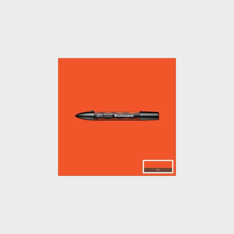 Winsor &amp; Newton - Brush Marker Tusch - Lys Orange