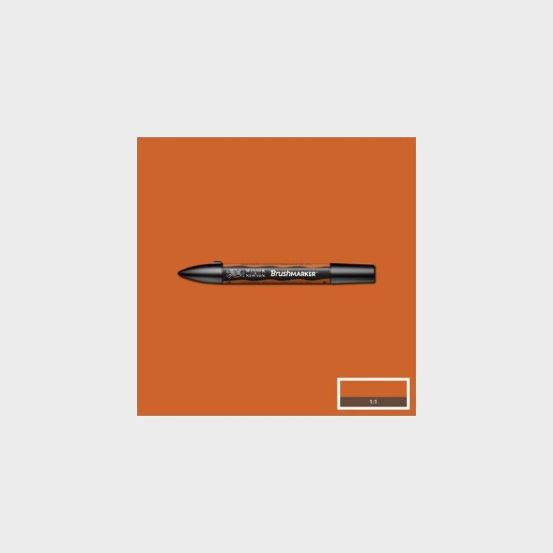 Winsor &amp; Newton - Brush Marker Tusch - Orange Brun