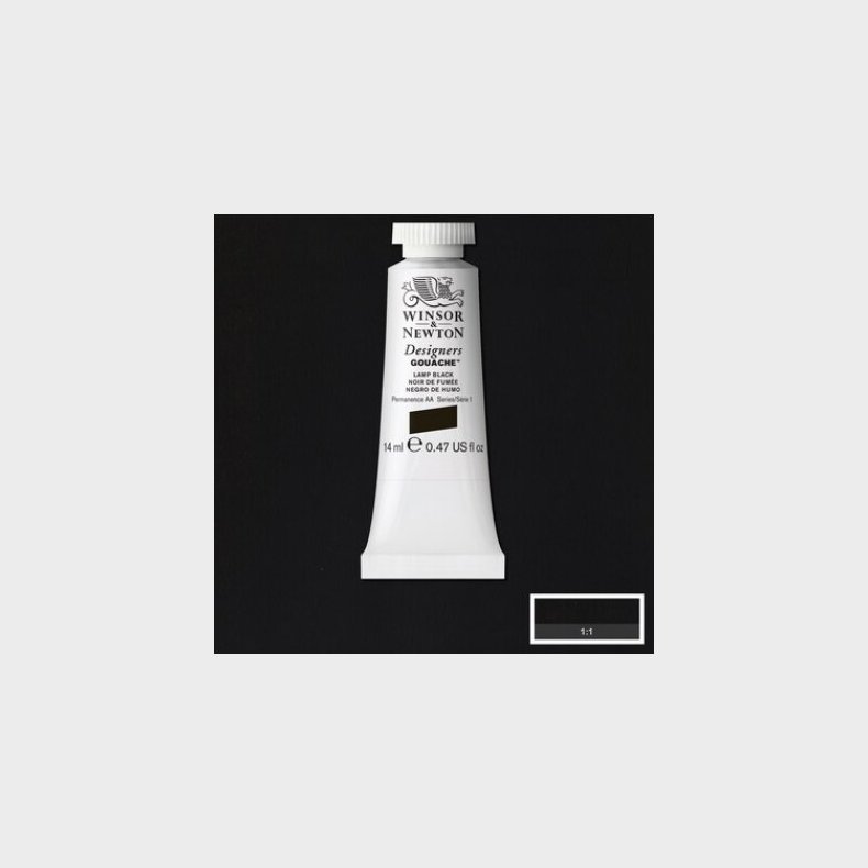 Winsor &amp; Newton - Designers Gouache - 14 Ml - Lampe Sort