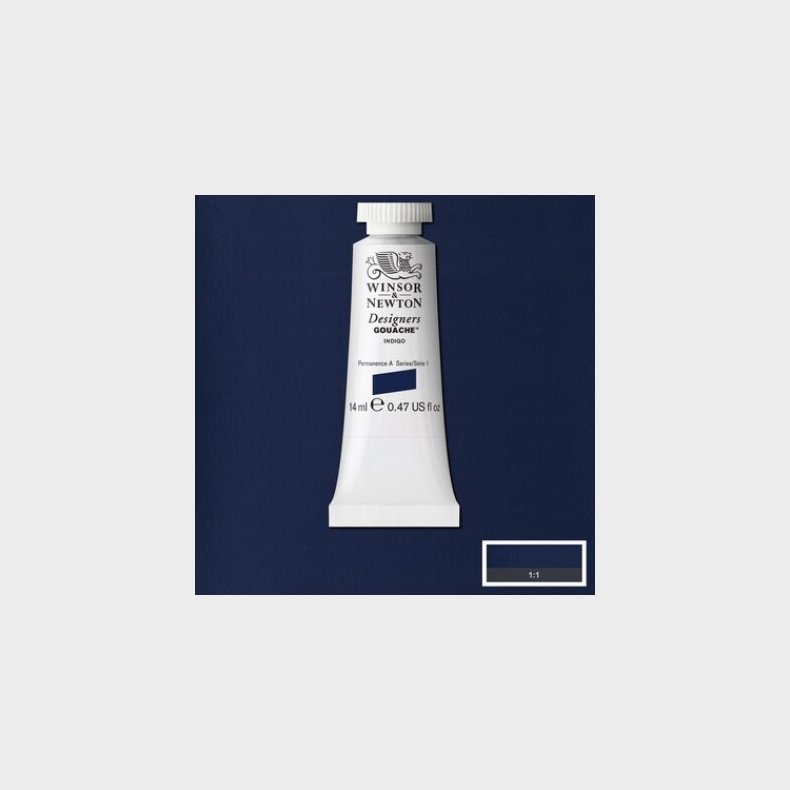 Winsor &amp; Newton - Designers Gouache - 14 Ml - Indigo 322 - 0605322 - Winsor &amp; Newton