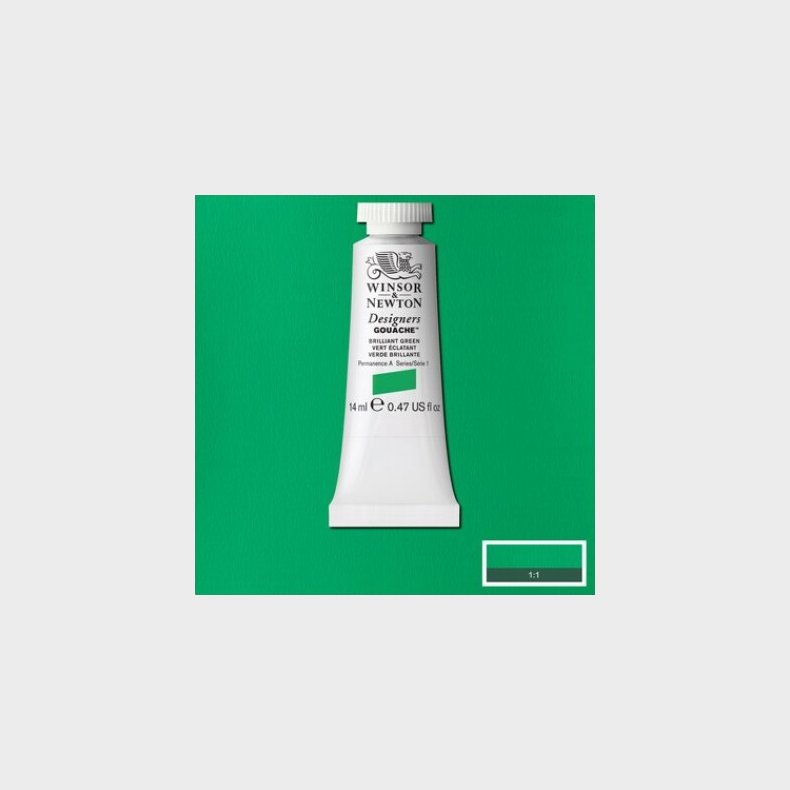 Winsor &amp; Newton - Designers Gouache - 14 Ml - Brilliant Grn