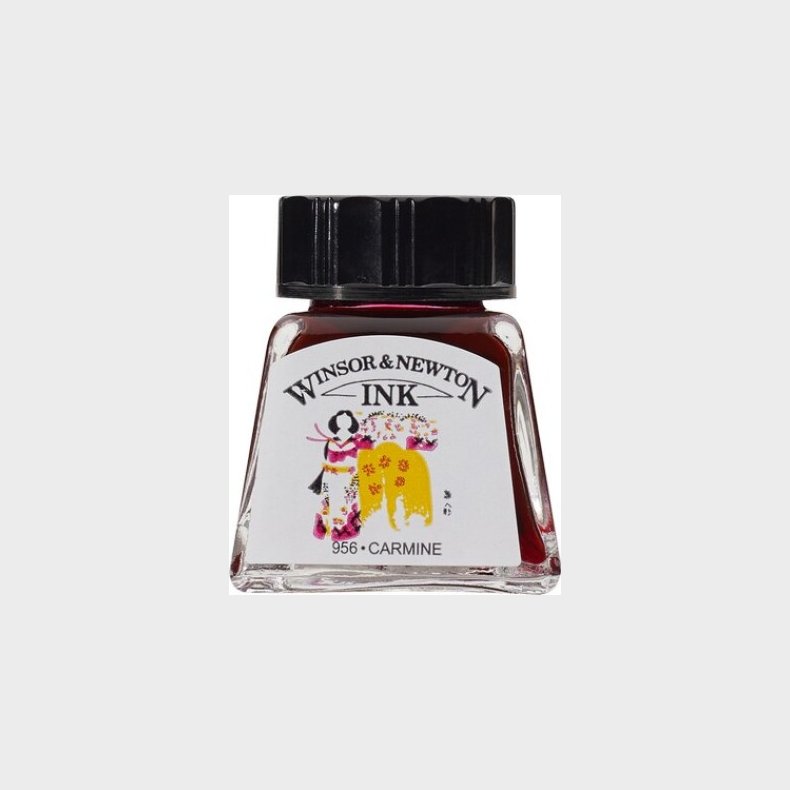 Winsor &amp; Newton - Tegne Blk - 14 Ml - Carmine Rd