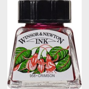 Winsor & Newton - Tegne Blk - 14 Ml - Crimson Rd