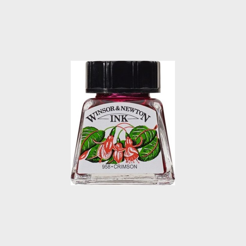 Winsor &amp; Newton - Tegne Blk - 14 Ml - Crimson Rd
