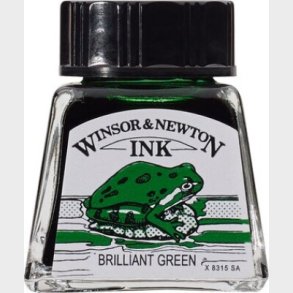 Winsor & Newton - Tegne Blk - 14 Ml - Brilliant Grn